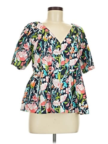 Crown & Ivy Short Sleeve Blouse (view 1)