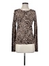 Time and Tru Animal Print Brown Pullover Sweater Size S - photo 1