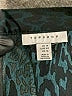 Topshop Animal Print Teal Black Formal Skirt Size 10 - photo 4