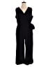 Emma & Michele 100% Polyester Solid Black Jumpsuit Size 16 - photo 1