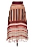 DKNY 100% Polyester Stripes Brown Casual Skirt Size XS - photo 1