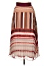 DKNY 100% Polyester Stripes Brown Casual Skirt Size XS - photo 2