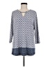 Dana Buchman Blue 3/4 Sleeve Blouse Size M - photo 1