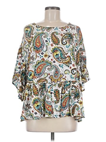 Cato 3/4 Sleeve Blouse (view 1)