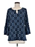 Dana Buchman Blue 3/4 Sleeve Blouse Size M - photo 1