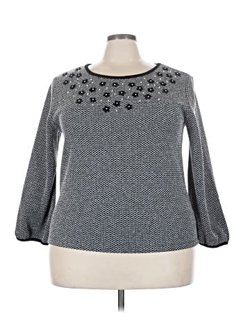 Karl Lagerfeld Paris Long Sleeve Top (view 1)