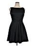 I.N. Studio Solid Black Cocktail Dress Size 14 Petite - photo 1