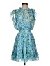 Shoshanna 100% Polyester Paisley Blue Cocktail Dress Size 2 - photo 1