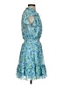 Shoshanna 100% Polyester Paisley Blue Cocktail Dress Size 2 - photo 4