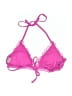 Xhilaration Hearts Pink Swimsuit Top Size L - photo 2