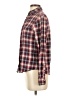 Massimo Dutti Plaid Burgundy Long Sleeve Button-Down Shirt Size 4 - photo 5