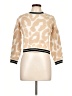 Central Park West Animal Print Tan Pullover Sweater Size L - photo 1