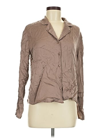 Nordstrom Long Sleeve Silk Top (view 1)