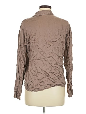 Nordstrom Long Sleeve Silk Top (view 2)