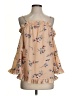 Dizzy Lizzy Tan Sleeveless Blouse Size S (estimated) - photo 1