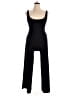 Zara 100% Polyester Solid Black Jumpsuit Size L - photo 1