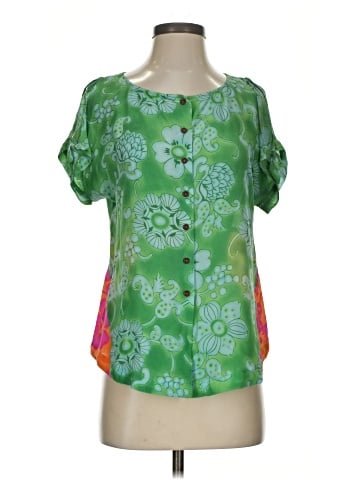 Vanessa Virginia Short Sleeve Silk Top (view 1)