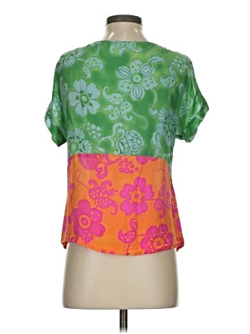 Vanessa Virginia Short Sleeve Silk Top (view 2)