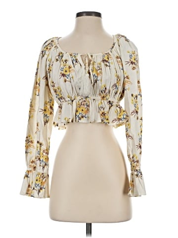 Happy x Nature 3/4 Sleeve Blouse (view 1)