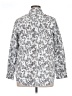Roaman's Paisley Silver 3/4 Sleeve Button-Down Shirt Size 16 - photo 2