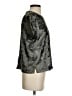 Evereve 100% Polyester Metallic Silver Short Sleeve Top Size S - photo 4