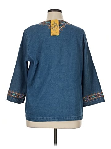 Bob Mackie 3/4 Sleeve Blouse (view 2)