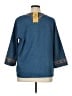 Bob Mackie Blue 3/4 Sleeve Blouse Size XL (estimated) - photo 2