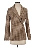 Princess Polly Plaid Brown Blazer Size 2 - photo 1
