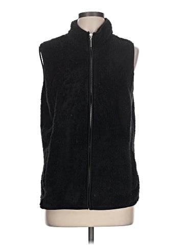 St. John's Bay Faux Fur Vest (view 1)