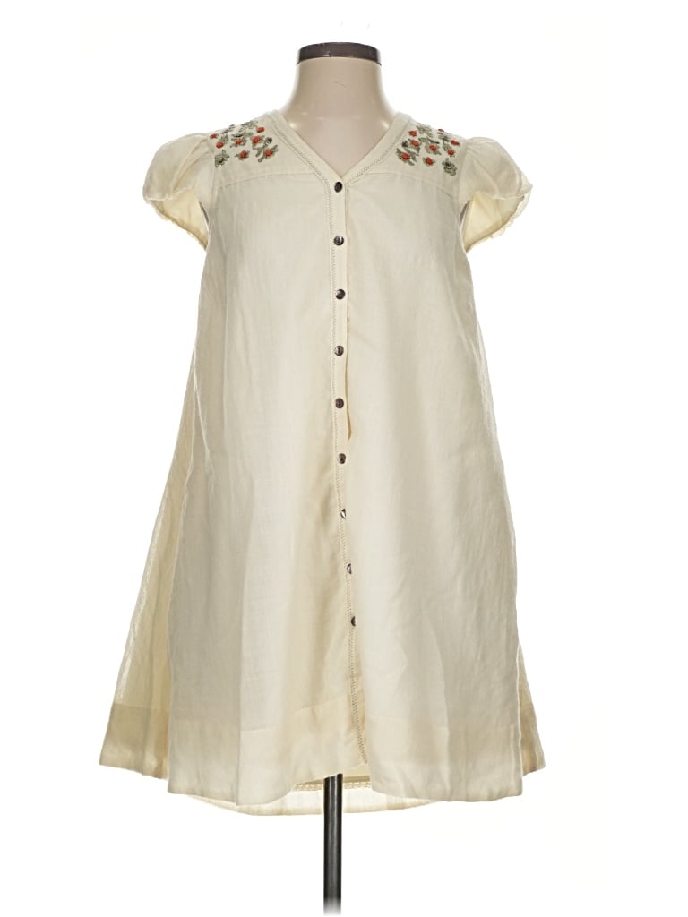 Pre-owned Meadow Rue Casual Dress In Ivory