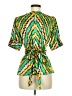 VERTIGO Green Short Sleeve Blouse Size M - photo 2