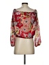 Guess 100% Polyester Red 3/4 Sleeve Blouse Size S - photo 2