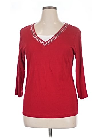 Karen Scott 3/4 Sleeve Top (view 1)