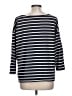 L.L.Bean Stripes Blue 3/4 Sleeve Top Size L - photo 2