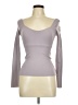 Bebe Gray Long Sleeve Top Size Med - Lg - photo 1