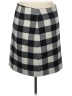 Talbots Checkered-gingham Gray Wool Skirt Size 16 - photo 1