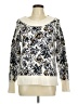 Ann Taylor LOFT Print Ivory Pullover Sweater Size M - photo 1