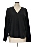 J.Crew Factory Store 100% Polyester Black Long Sleeve Blouse Size L - photo 1