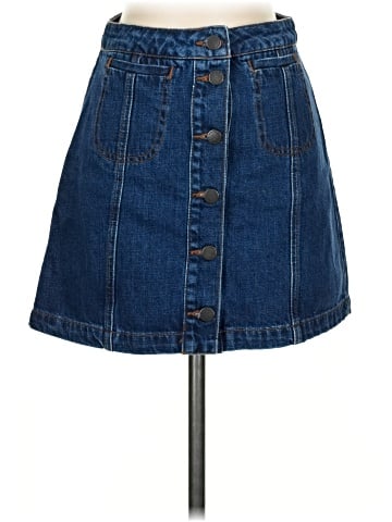 Topshop Denim Skirt (view 1)
