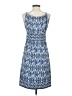 Max Studio Print Blue Casual Dress Size S - photo 2