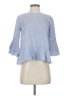 Mo:Vint 100% Cotton Blue 3/4 Sleeve Blouse Size XS - photo 1