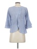 Mo:Vint 100% Cotton Blue 3/4 Sleeve Blouse Size XS - photo 2