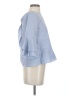 Mo:Vint 100% Cotton Blue 3/4 Sleeve Blouse Size XS - photo 4