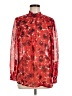 Anne Klein Print Red Long Sleeve Blouse Size 6 - photo 1