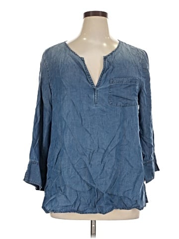 MULTIPLES 3/4 Sleeve Blouse (view 1)