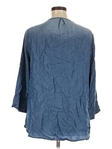 MULTIPLES 3/4 Sleeve Blouse (view 2)