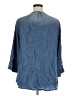 MULTIPLES 100% Lyocell Blue 3/4 Sleeve Blouse Size XL - photo 2
