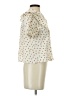 Zara Hearts Ivory Short Sleeve Blouse Size S - photo 4