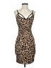 Guess Animal Print Tan Cocktail Dress Size S - photo 1