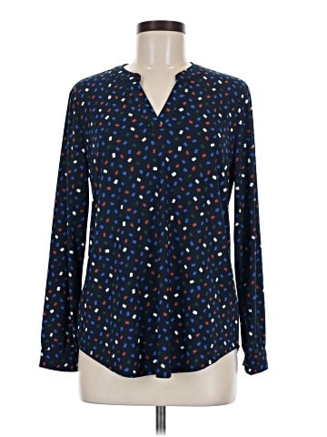 Anne Klein Long Sleeve Henley (view 1)